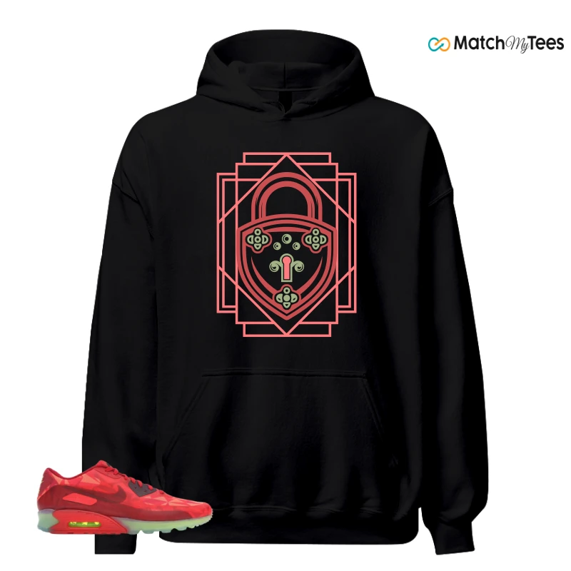 NIKE AIR MAX 90 ICE GYM RED SNEAKER Matching Tees hoodie
