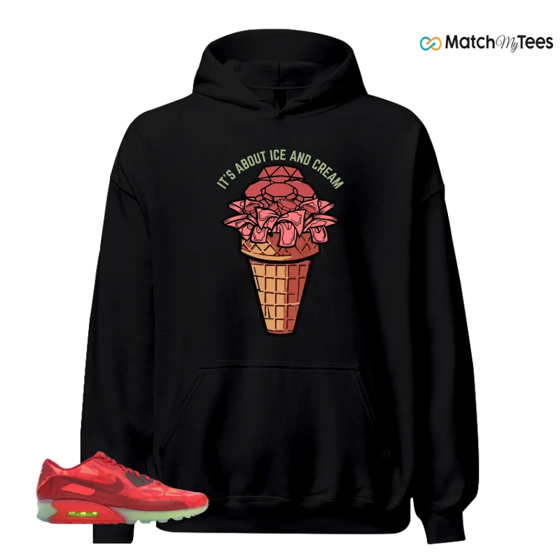 NIKE AIR MAX 90 ICE GYM RED SNEAKER Matching Tees hoodie