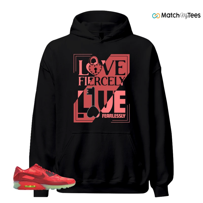 NIKE AIR MAX 90 ICE GYM RED SNEAKER Matching Tees hoodie