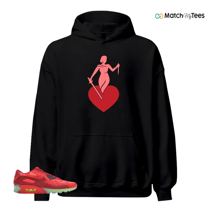NIKE AIR MAX 90 ICE GYM RED SNEAKER Matching Tees hoodie