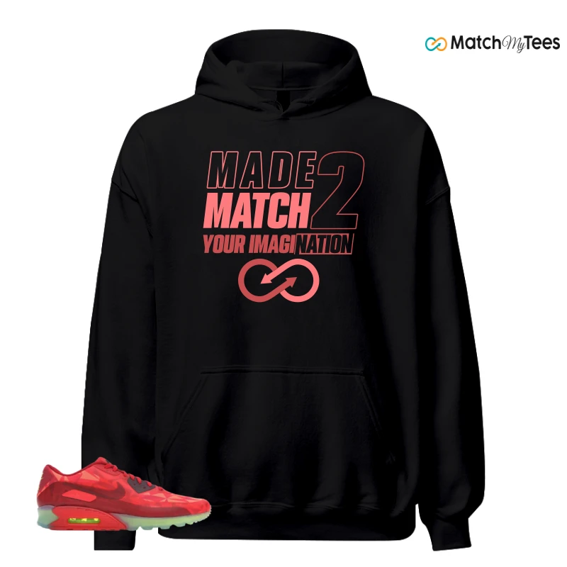NIKE AIR MAX 90 ICE GYM RED SNEAKER Matching Tees hoodie