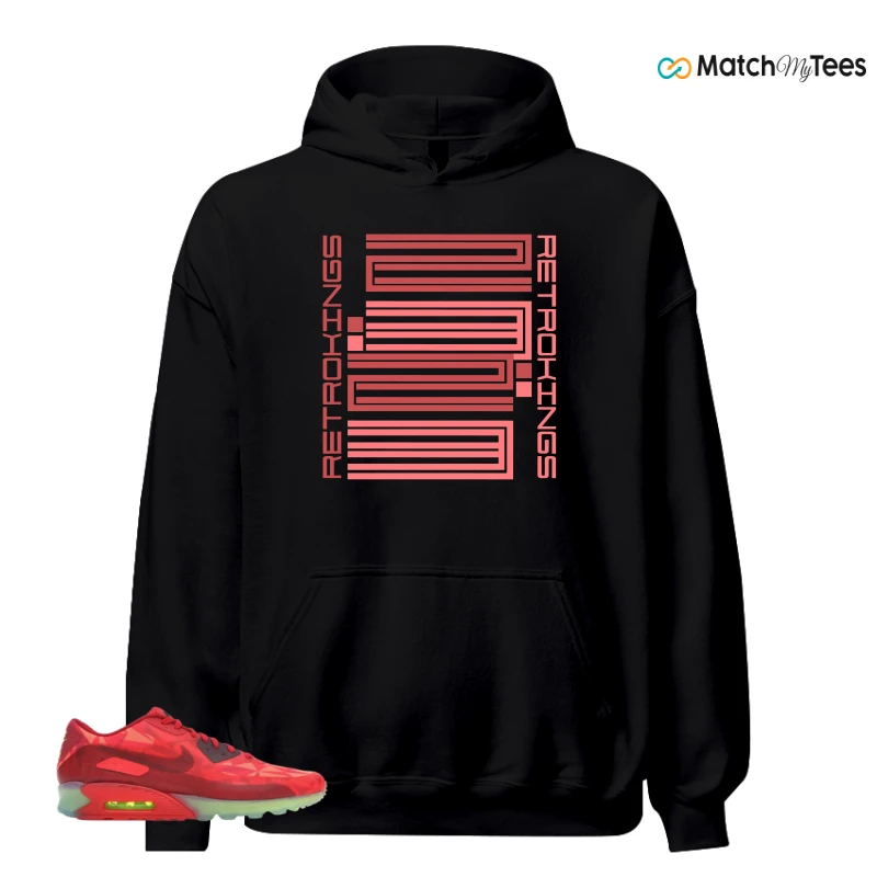 NIKE AIR MAX 90 ICE GYM RED SNEAKER Matching Tees hoodie