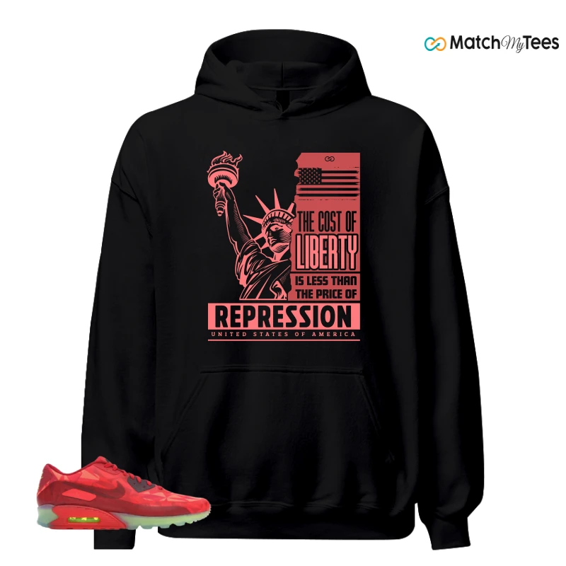 NIKE AIR MAX 90 ICE GYM RED SNEAKER Matching Tees hoodie