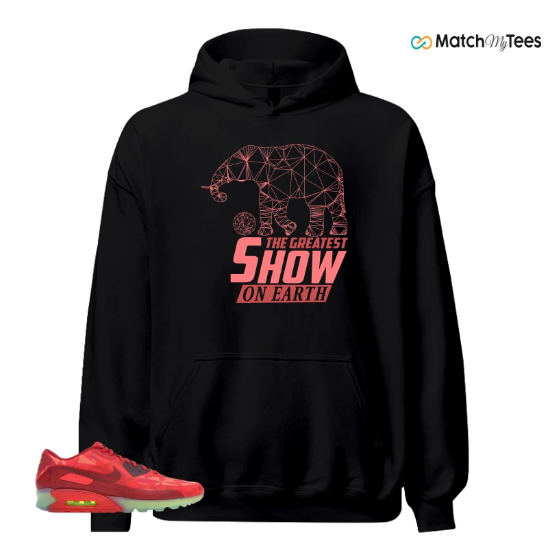 NIKE AIR MAX 90 ICE GYM RED SNEAKER Matching Tees hoodie