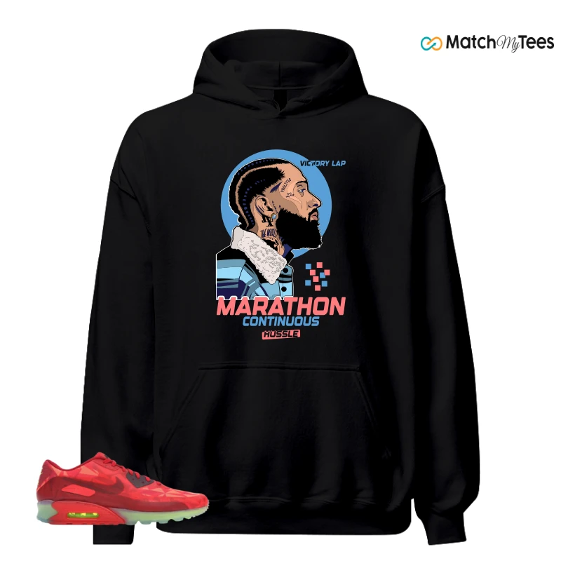 NIKE AIR MAX 90 ICE GYM RED SNEAKER Matching Tees hoodie