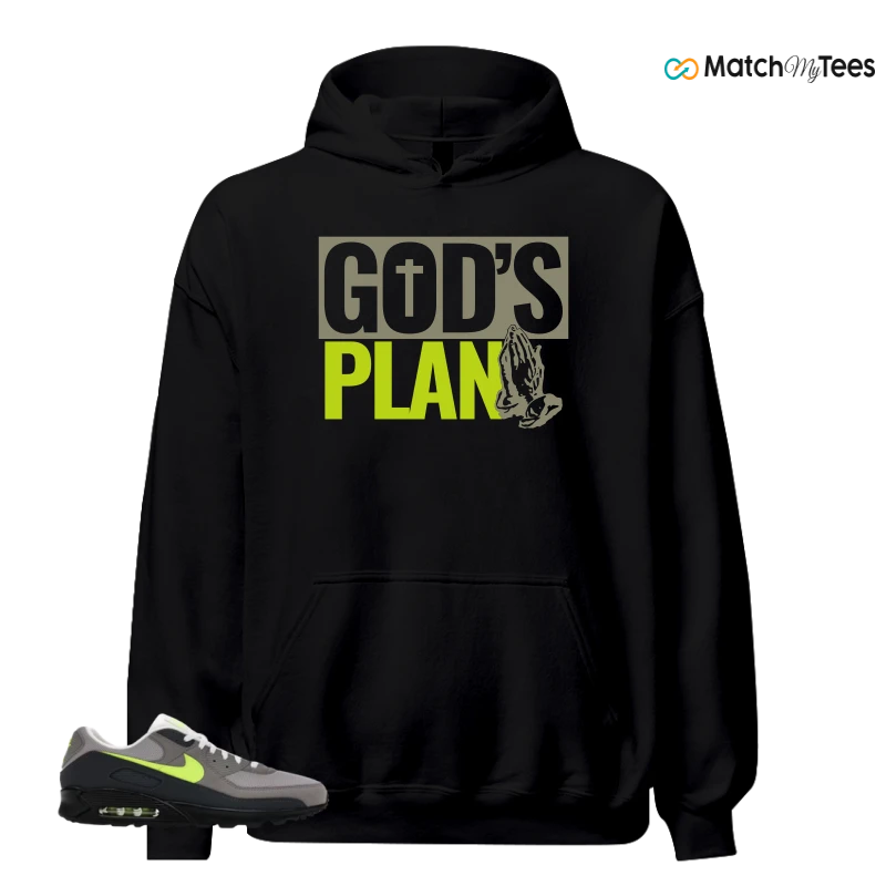 NIKE AIR MAX 90 NEON SNEAKER/BLACK/NEON YELLOW/ANTHRACITE/LIGHT CHARCOAL/PEARL GREY/WHITE matching Hoodie