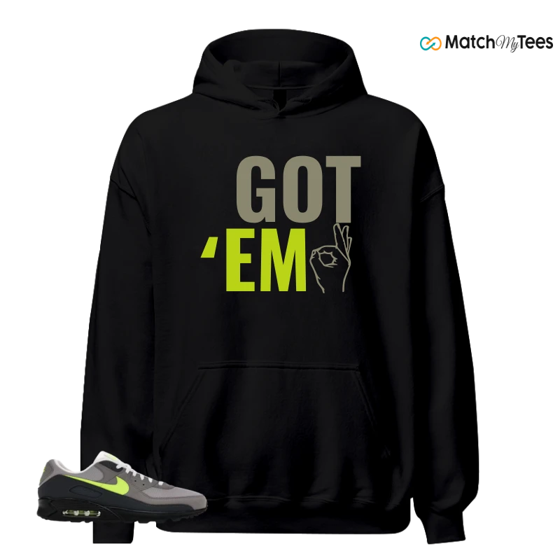 NIKE AIR MAX 90 NEON SNEAKER Matching Tees hoodie