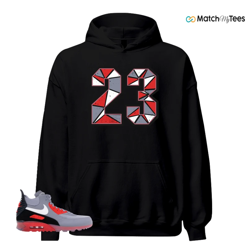 NIKE AIR MAX 90 SNEAKERBOOT ICE WOLF GREY INFRARED SNEAKER Matching Tees hoodie