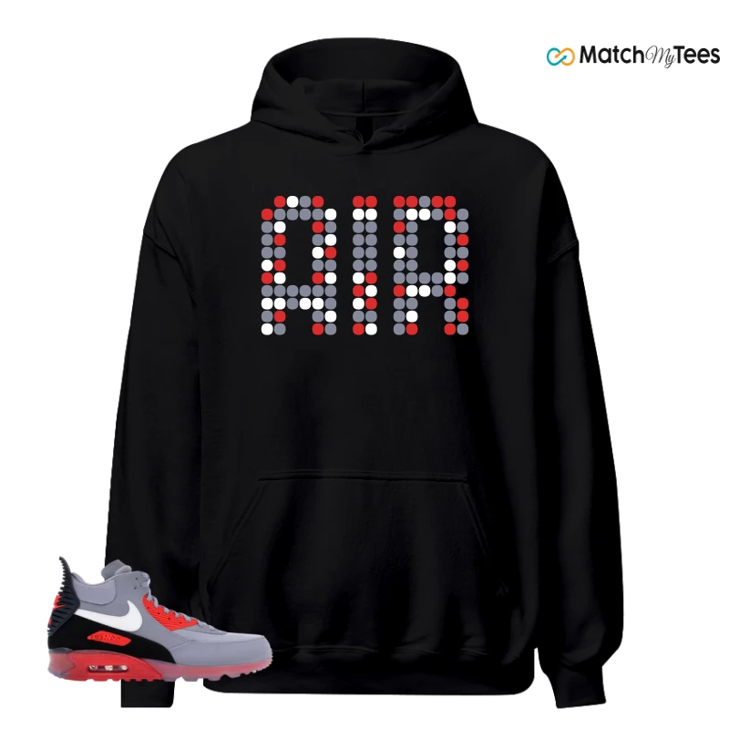 NIKE AIR MAX 90 SNEAKERBOOT ICE WOLF GREY INFRARED SNEAKER Matching Tees hoodie