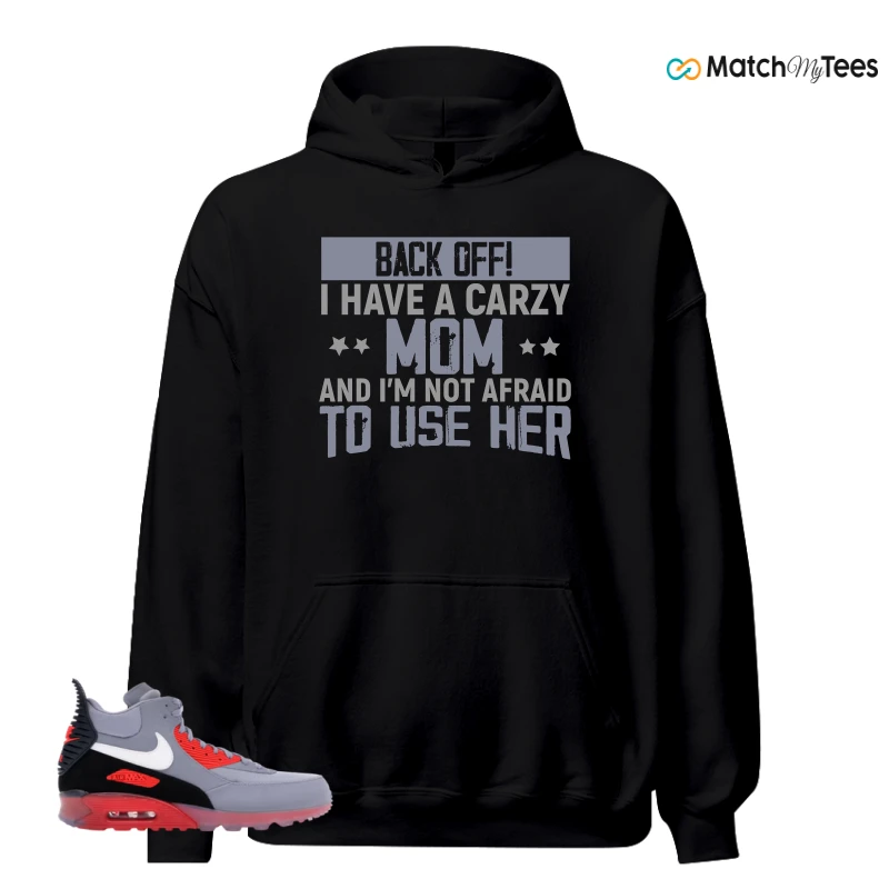 NIKE AIR MAX 90 SNEAKERBOOT ICE WOLF GREY INFRARED SNEAKER Matching Tees hoodie