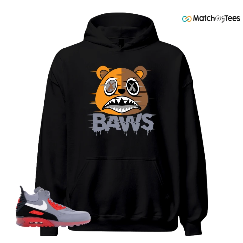 NIKE AIR MAX 90 SNEAKERBOOT ICE WOLF GREY INFRARED SNEAKER Matching Tees hoodie