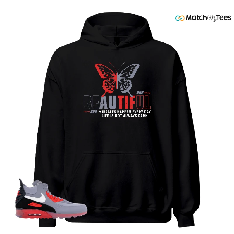 NIKE AIR MAX 90 SNEAKERBOOT ICE WOLF GREY INFRARED SNEAKER Matching Tees hoodie