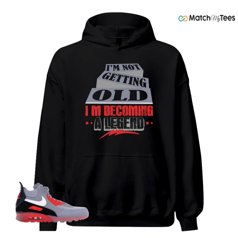 NIKE AIR MAX 90 SNEAKERBOOT ICE WOLF GREY INFRARED SNEAKER Matching Tees hoodie