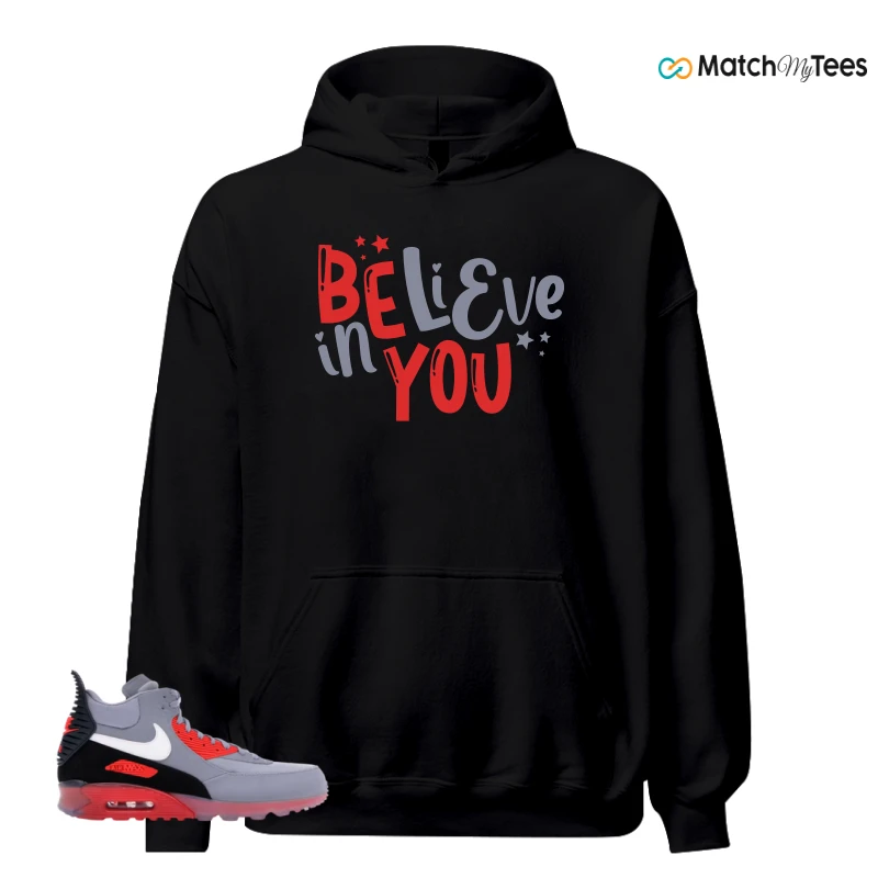 NIKE AIR MAX 90 SNEAKERBOOT ICE WOLF GREY INFRARED SNEAKER Matching Tees hoodie