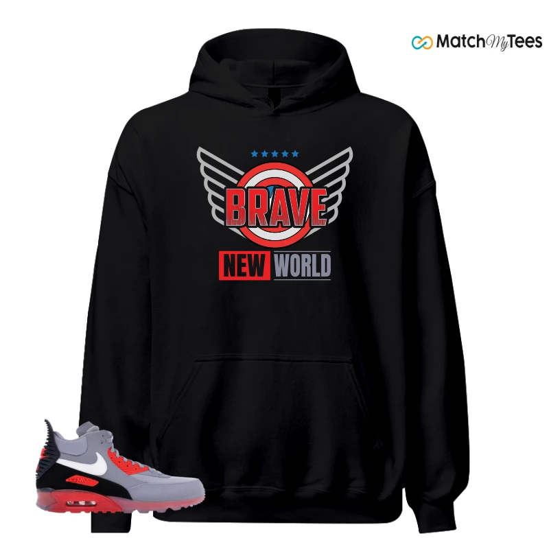 NIKE AIR MAX 90 SNEAKERBOOT ICE WOLF GREY INFRARED SNEAKER Matching Tees hoodie