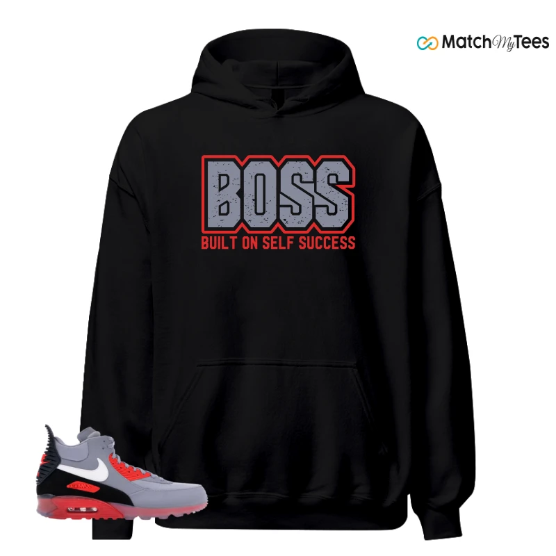 NIKE AIR MAX 90 SNEAKERBOOT ICE WOLF GREY INFRARED SNEAKER Matching Tees hoodie