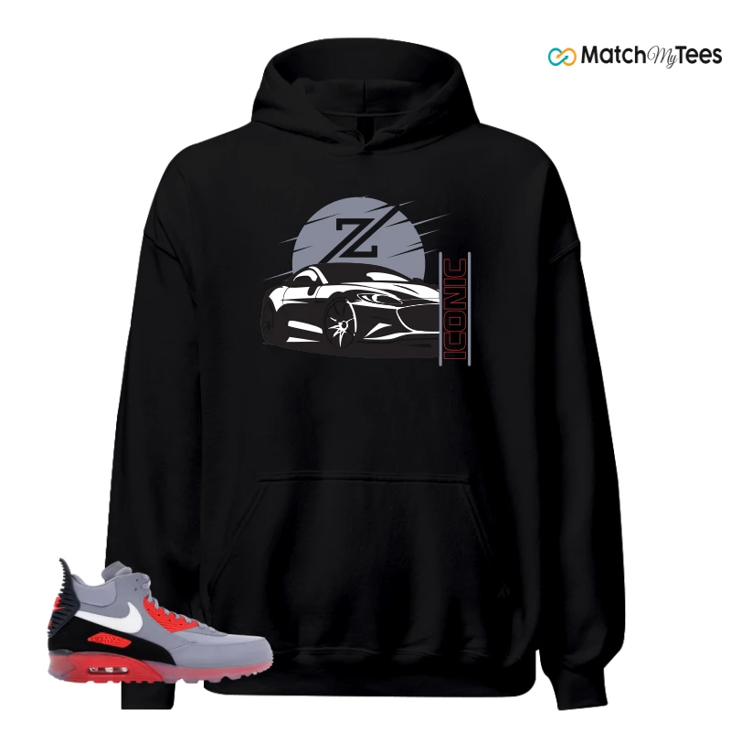 NIKE AIR MAX 90 SNEAKERBOOT ICE WOLF GREY INFRARED SNEAKER Matching Tees hoodie