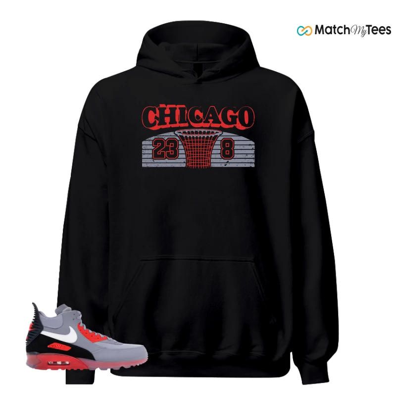 NIKE AIR MAX 90 SNEAKERBOOT ICE WOLF GREY INFRARED SNEAKER Matching Tees hoodie