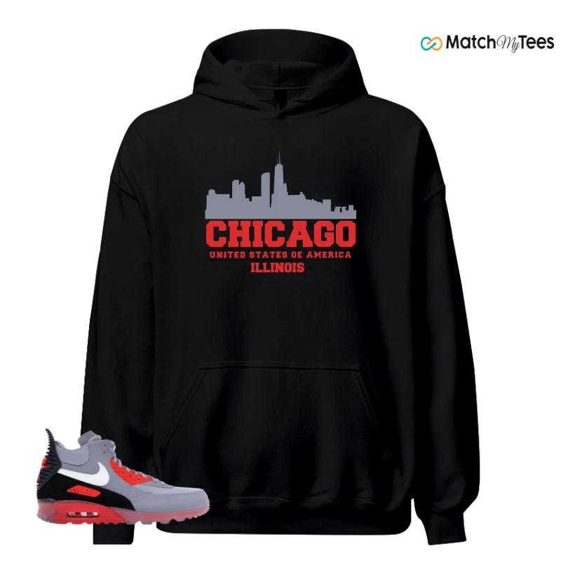 NIKE AIR MAX 90 SNEAKERBOOT ICE WOLF GREY INFRARED SNEAKER Matching Tees hoodie