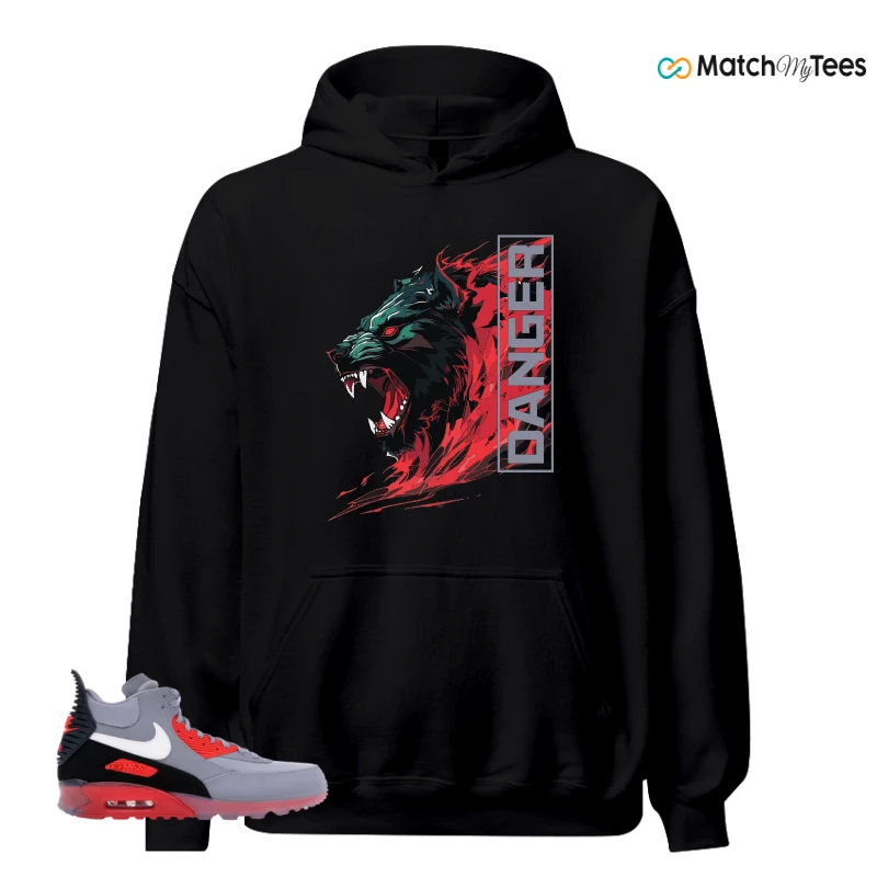 NIKE AIR MAX 90 SNEAKERBOOT ICE WOLF GREY INFRARED SNEAKER Matching Tees hoodie
