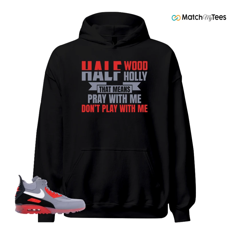 NIKE AIR MAX 90 SNEAKERBOOT ICE WOLF GREY INFRARED SNEAKER Matching Tees hoodie