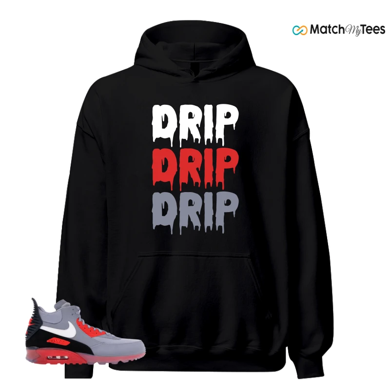 NIKE AIR MAX 90 SNEAKERBOOT ICE WOLF GREY INFRARED SNEAKER Matching Tees hoodie