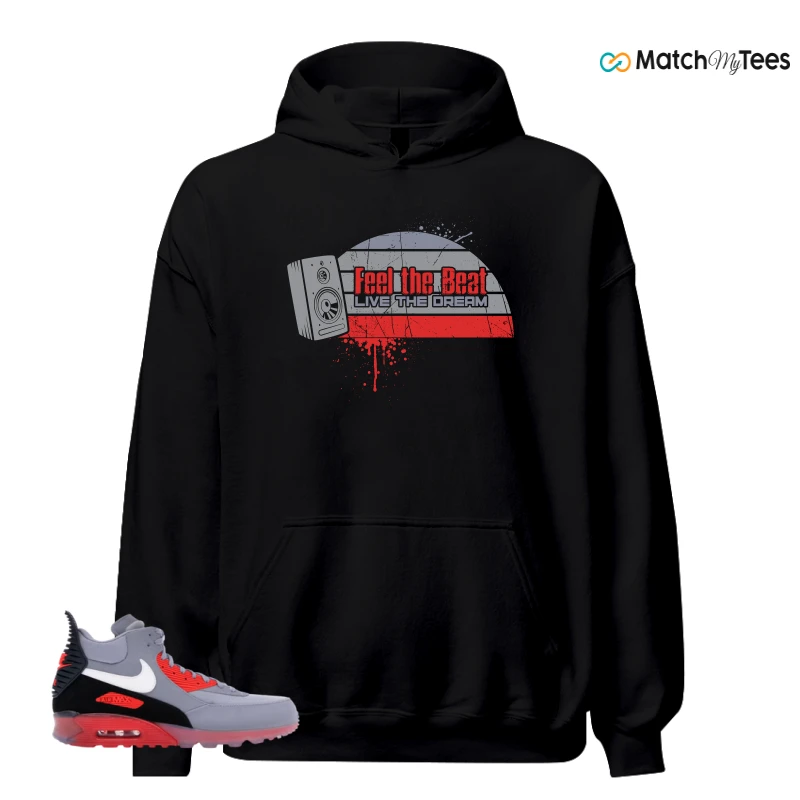 NIKE AIR MAX 90 SNEAKERBOOT ICE WOLF GREY INFRARED SNEAKER Matching Tees hoodie