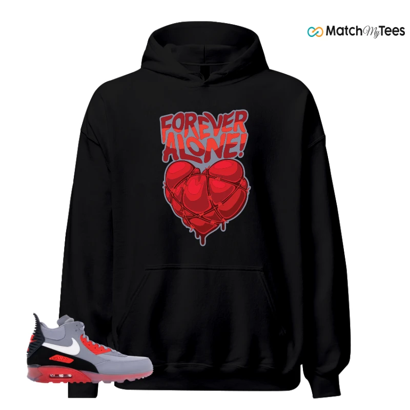 NIKE AIR MAX 90 SNEAKERBOOT ICE WOLF GREY INFRARED SNEAKER Matching Tees hoodie