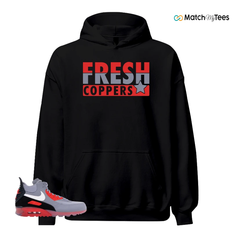 NIKE AIR MAX 90 SNEAKERBOOT ICE WOLF GREY INFRARED SNEAKER Matching Tees hoodie