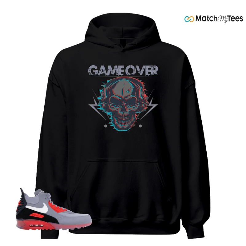 NIKE AIR MAX 90 SNEAKERBOOT ICE WOLF GREY INFRARED SNEAKER Matching Tees hoodie