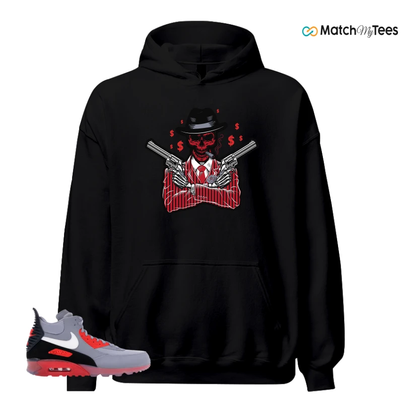 NIKE AIR MAX 90 SNEAKERBOOT ICE WOLF GREY INFRARED SNEAKER Matching Tees hoodie
