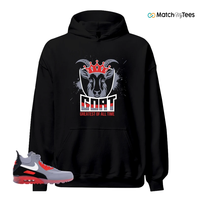 NIKE AIR MAX 90 SNEAKERBOOT ICE WOLF GREY INFRARED SNEAKER Matching Tees hoodie
