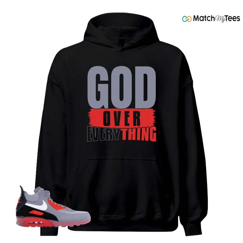 NIKE AIR MAX 90 SNEAKERBOOT ICE WOLF GREY INFRARED SNEAKER Matching Tees hoodie