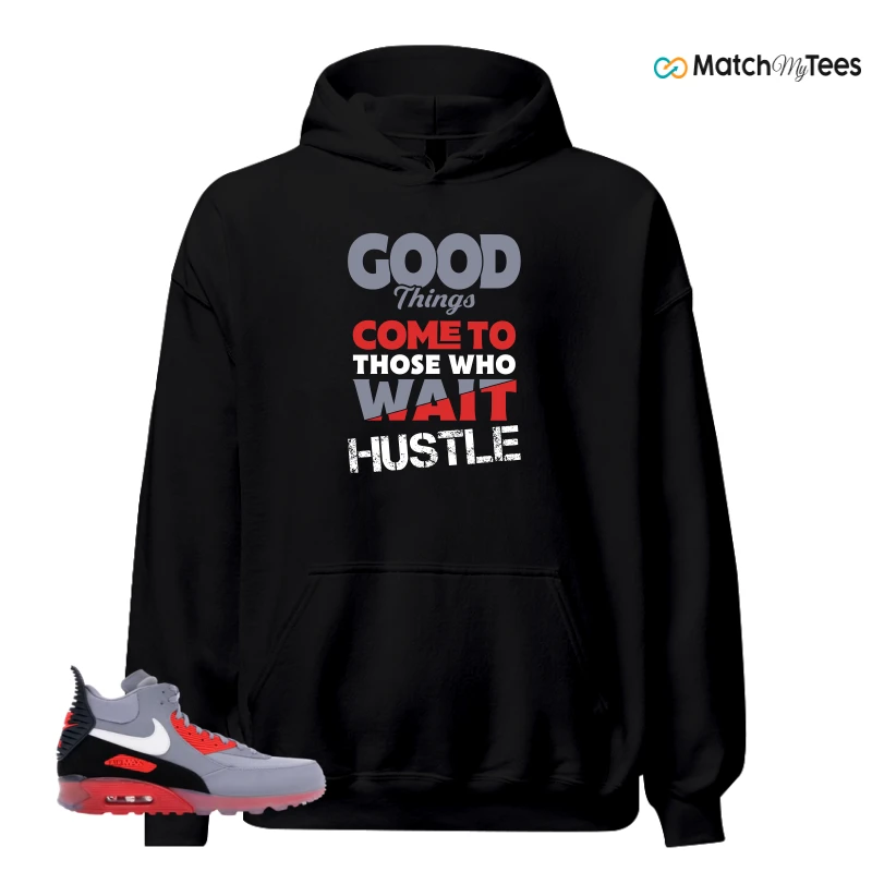 NIKE AIR MAX 90 SNEAKERBOOT ICE WOLF GREY INFRARED SNEAKER Matching Tees hoodie