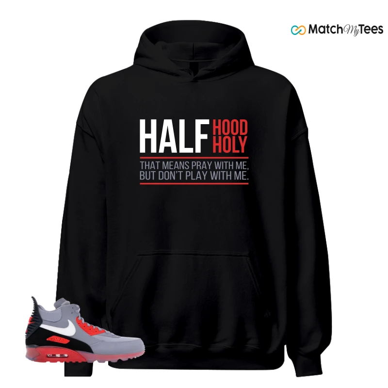 NIKE AIR MAX 90 SNEAKERBOOT ICE WOLF GREY INFRARED SNEAKER Matching Tees hoodie