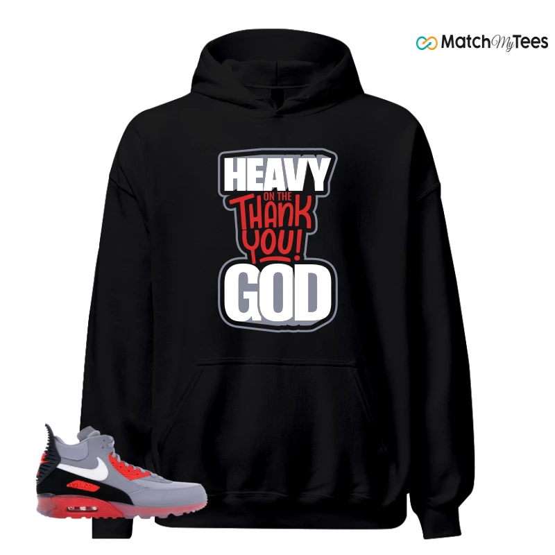 NIKE AIR MAX 90 SNEAKERBOOT ICE WOLF GREY INFRARED SNEAKER Matching Tees hoodie