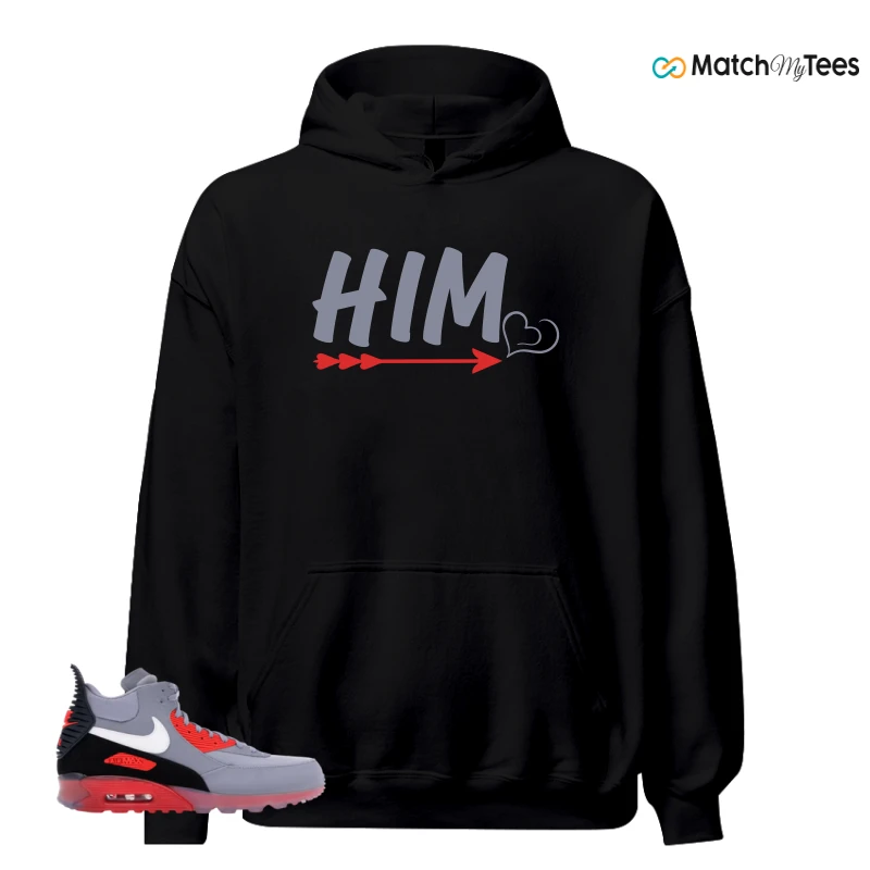 NIKE AIR MAX 90 SNEAKERBOOT ICE WOLF GREY INFRARED SNEAKER Matching Tees hoodie