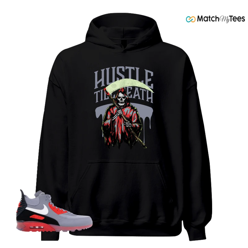 NIKE AIR MAX 90 SNEAKERBOOT ICE WOLF GREY INFRARED SNEAKER Matching Tees hoodie