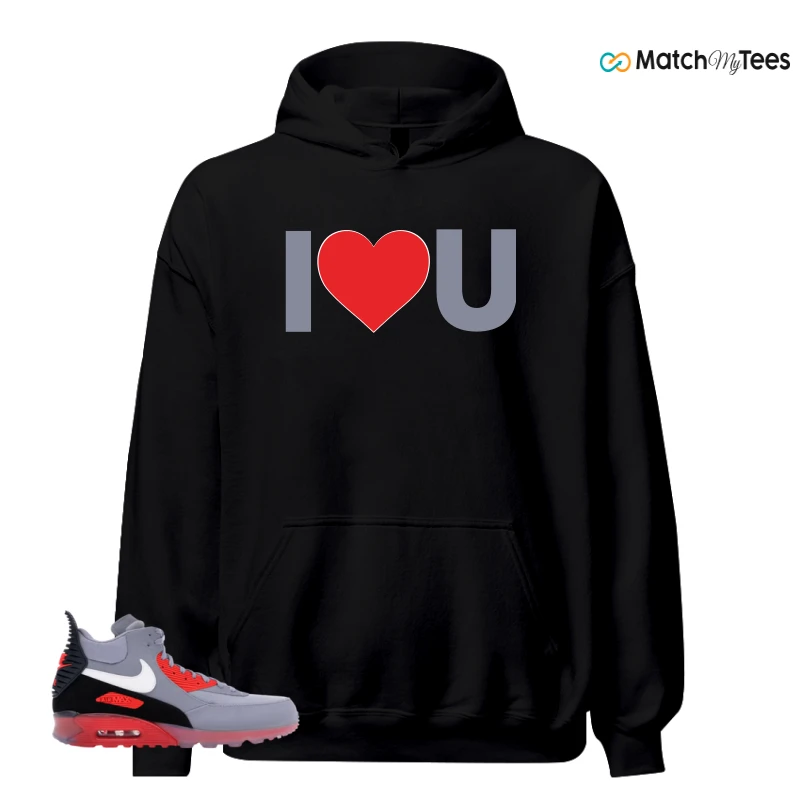 NIKE AIR MAX 90 SNEAKERBOOT ICE WOLF GREY INFRARED SNEAKER Matching Tees hoodie