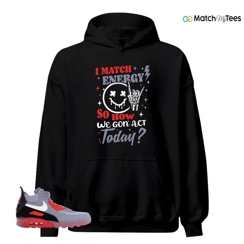 NIKE AIR MAX 90 SNEAKERBOOT ICE WOLF GREY INFRARED SNEAKER Matching Tees hoodie