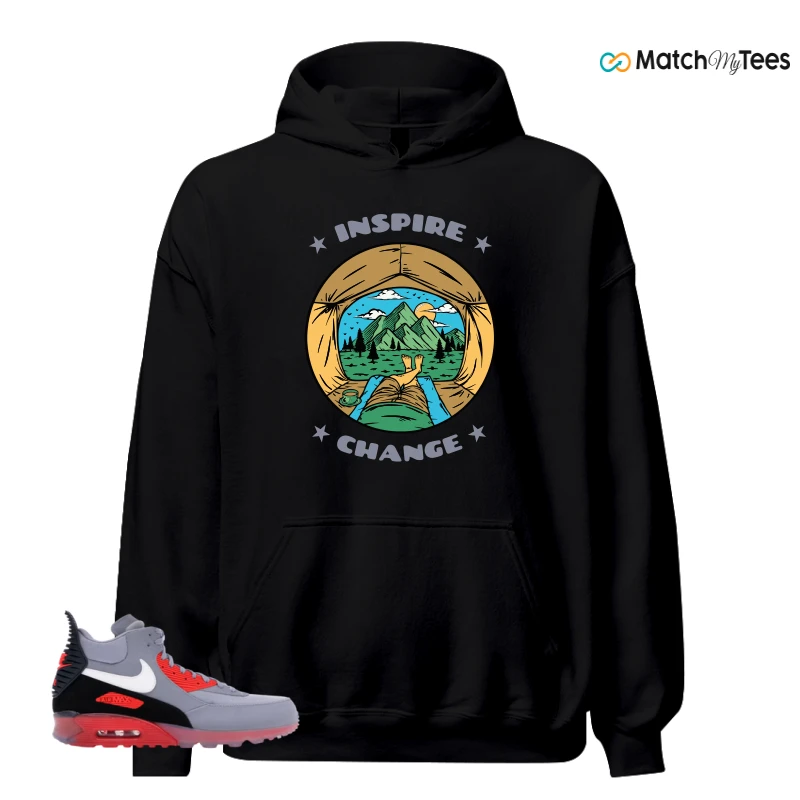 NIKE AIR MAX 90 SNEAKERBOOT ICE WOLF GREY INFRARED SNEAKER Matching Tees hoodie