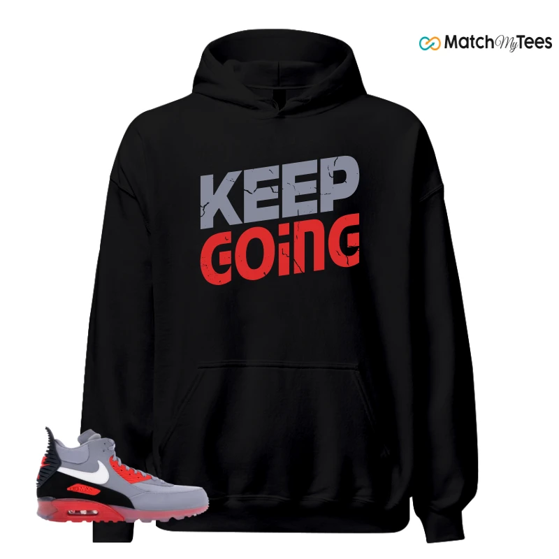 NIKE AIR MAX 90 SNEAKERBOOT ICE WOLF GREY INFRARED SNEAKER Matching Tees hoodie