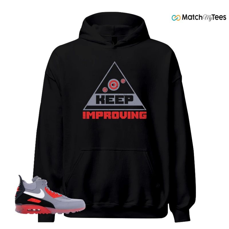 NIKE AIR MAX 90 SNEAKERBOOT ICE WOLF GREY INFRARED SNEAKER Matching Tees hoodie
