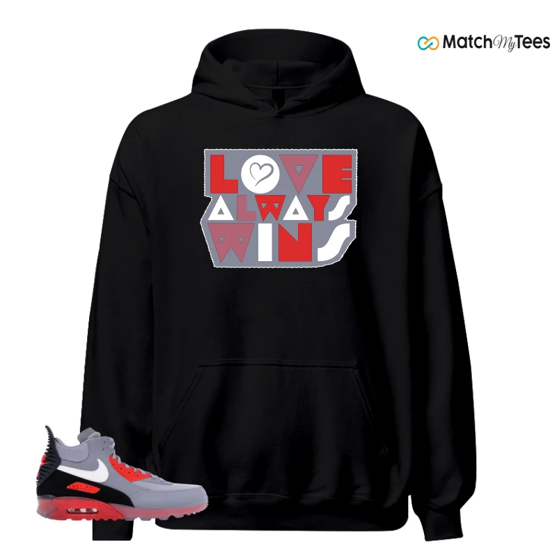 NIKE AIR MAX 90 SNEAKERBOOT ICE WOLF GREY INFRARED SNEAKER Matching Tees hoodie