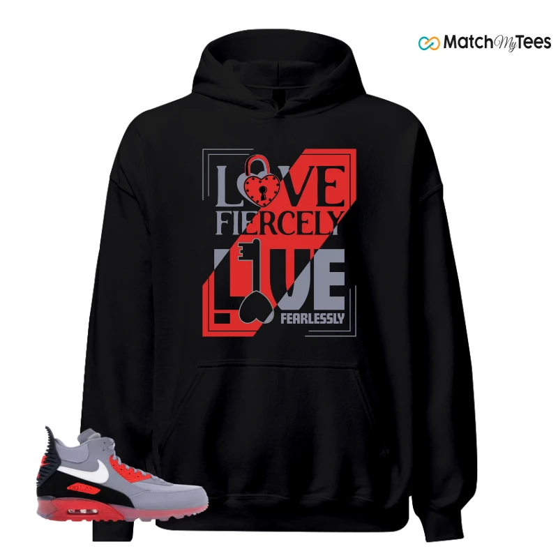 NIKE AIR MAX 90 SNEAKERBOOT ICE WOLF GREY INFRARED SNEAKER Matching Tees hoodie