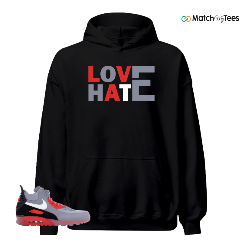 NIKE AIR MAX 90 SNEAKERBOOT ICE WOLF GREY INFRARED SNEAKER Matching Tees hoodie