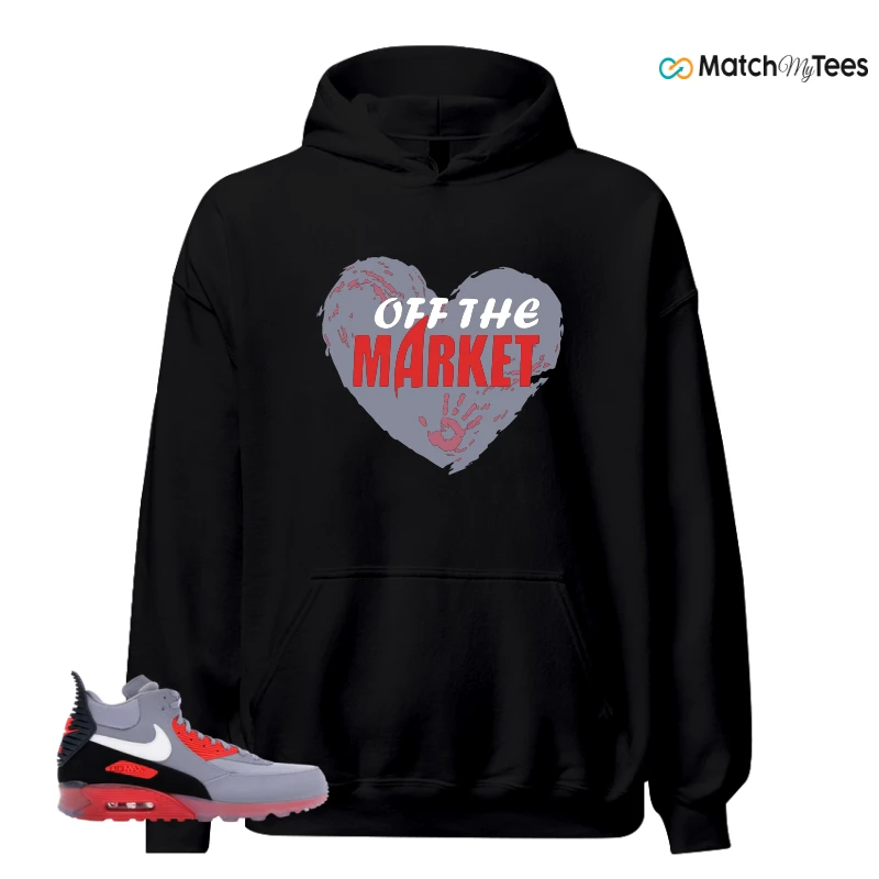 NIKE AIR MAX 90 SNEAKERBOOT ICE WOLF GREY INFRARED SNEAKER Matching Tees hoodie