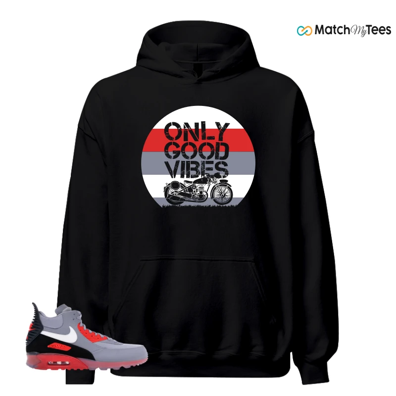 NIKE AIR MAX 90 SNEAKERBOOT ICE WOLF GREY INFRARED SNEAKER Matching Tees hoodie