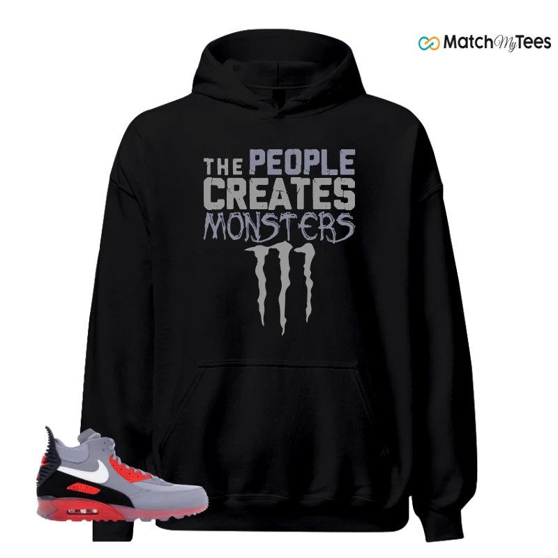 NIKE AIR MAX 90 SNEAKERBOOT ICE WOLF GREY INFRARED SNEAKER Matching Tees hoodie