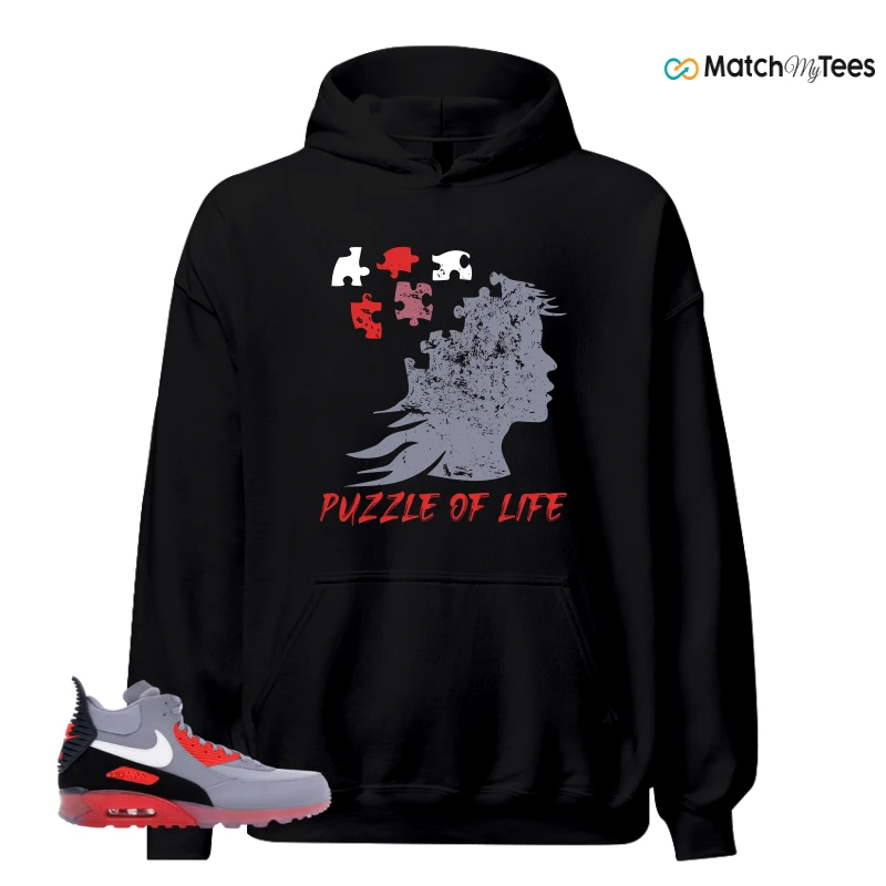 NIKE AIR MAX 90 SNEAKERBOOT ICE WOLF GREY INFRARED SNEAKER Matching Tees hoodie